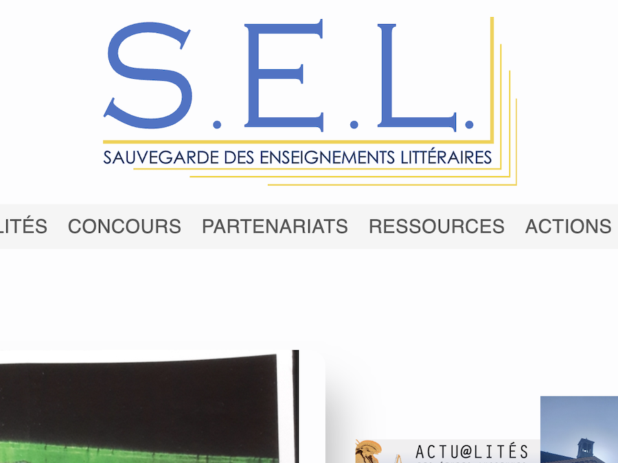 S.E.L. est une association qui promeut l'enseignement des Humanités et notamment les Langues et Culture de l'Antiquité.